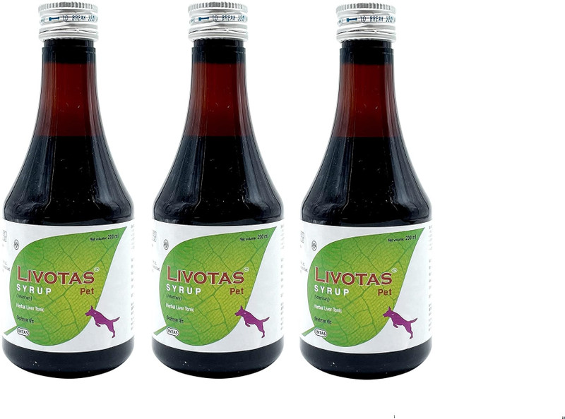 INTAS LIVOTAS Complete Liver Wellness Tonic | Ideal for Recovery & Detox Support | Pack of 3 Pet Health Supplements(200 ml)