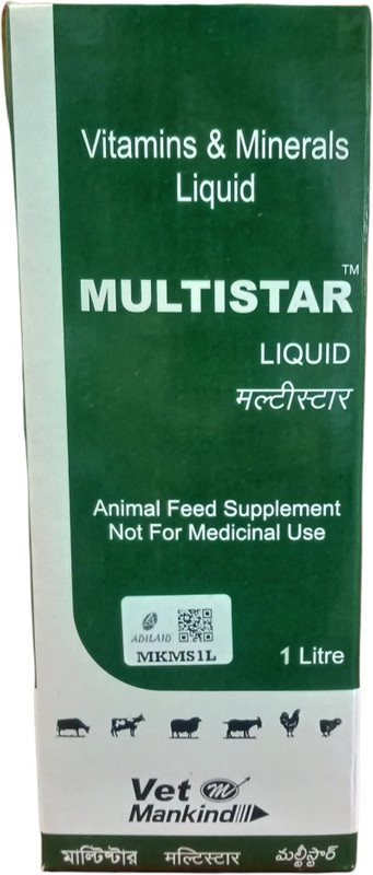 ADILAID Multistar Vitamins & Minerals Liquid Pet Health Supplements(1 L)