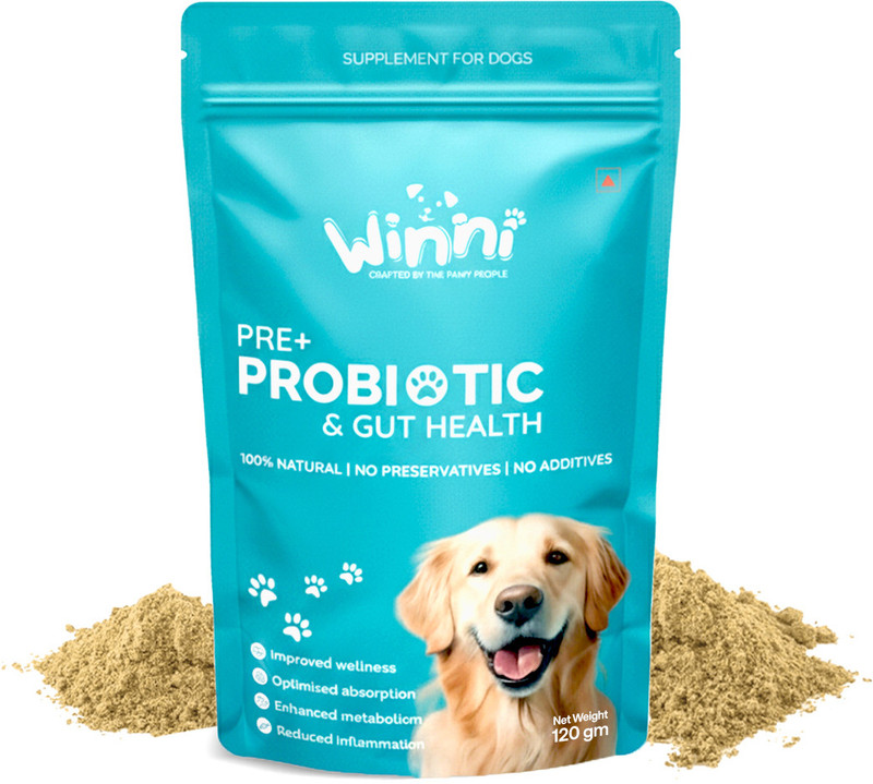 thewinni Pre + Probiotic Gut Health For Dogs Pet Health Supplements(120 g)