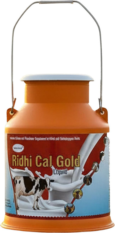 Super Pure Ridhi Cal Gold Liquid Calcium Supplement for Cattle & Buffalo | Bone Strength Pet Health Supplements(5 L)