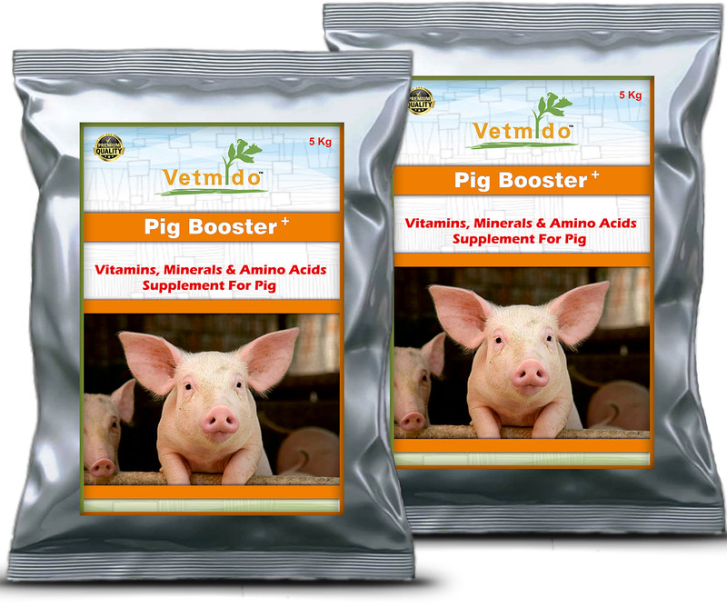 VETMIDO Pig Booster Plus - Growth Booster with Vitamins & Minerals For Pig - 1 kg Pet Health Supplements(1 kg)