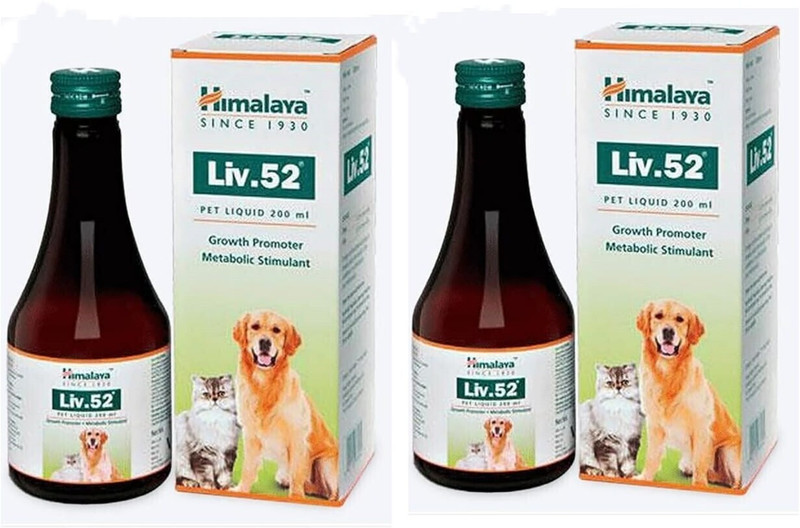 Himalaya Herbals Liv-52 for Dog and Cat 200 ml (pack of 2) Pet Health Supplements(400 ml)