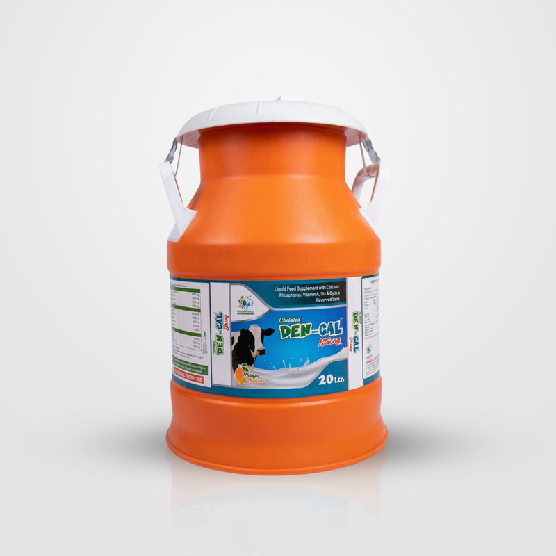 Voeden india Den-Cal for Cows and Buffaloes Liquid Calcium vitamins Pet Health Supplements(20 kg)