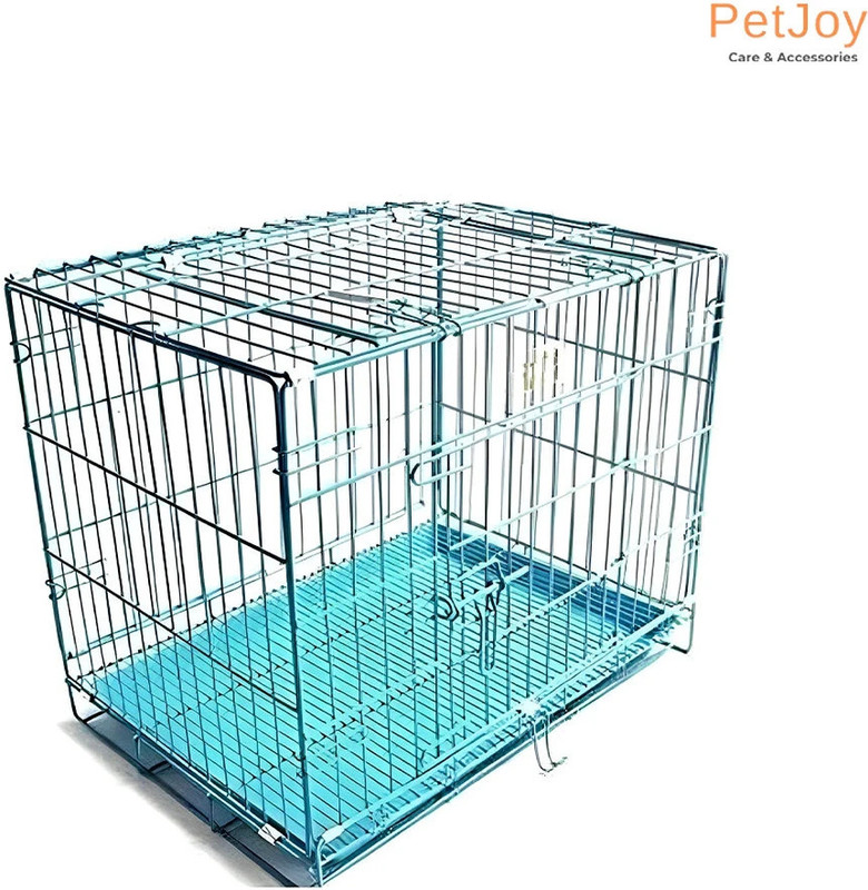 PetJoy Pet Single Door Folding Metal Cage with Removable Tray, Black, 30 Inch Bird, Cat, Chameleon, Dog, Ferret, Guinea Pig, Hamster, Monkey, Rabbit, Snake, Squirrel, Turtle Cage