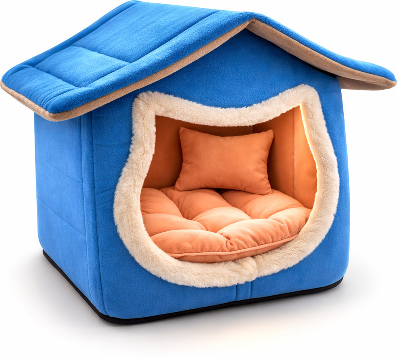 mewkat Premium Eco-Friendly Soft Pet House Bed for Cats & Small Dogs Cat, Dog House