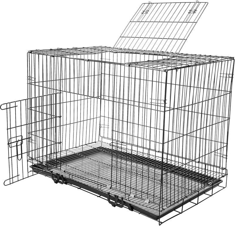 Depict Foldable Double Single Door Metal Dog House Dog, Cat, Rabbit,Monkey, Mouse Cage Dog, Cat, Monkey Cage