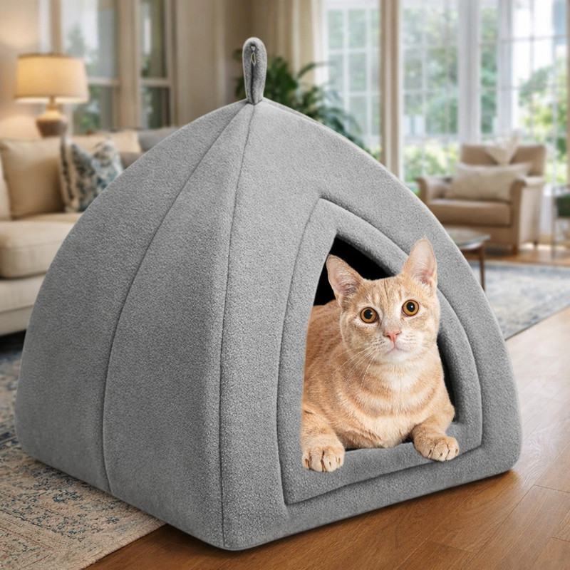 Zexsazone Soft Washable Cat House for Small and Medium Cats, Puppy's Cat House Kittens Cat, Dog House