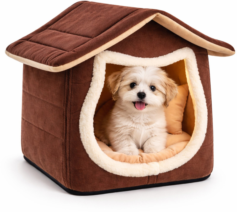 mewkat Luxury Ultra-Soft Indoor Pet House for Cats & Kittens Cat, Dog House