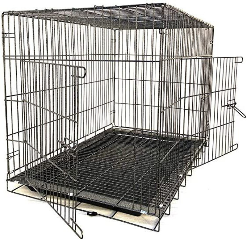 chullbull pet products 24 Inch easy to carry 2 cats,2 Rabbit and small breed puppies and pug,shitzu. Hard Crate Pet Crate