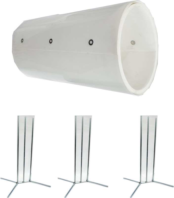 GKI POULTRY 15ft Chick Guard for Poultry Chicks with 3 stand Bird House