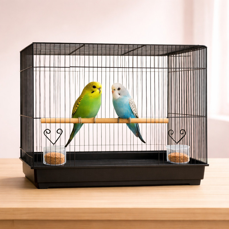 FinyPetz 18" Blue Bird Cage 1.5 Ft for Budgie Lovebird Parrot Bird Cage