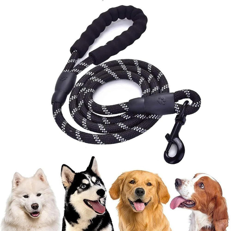 PaytonPerry 121.9 cm Dog & Cat Strap Leash(Black)