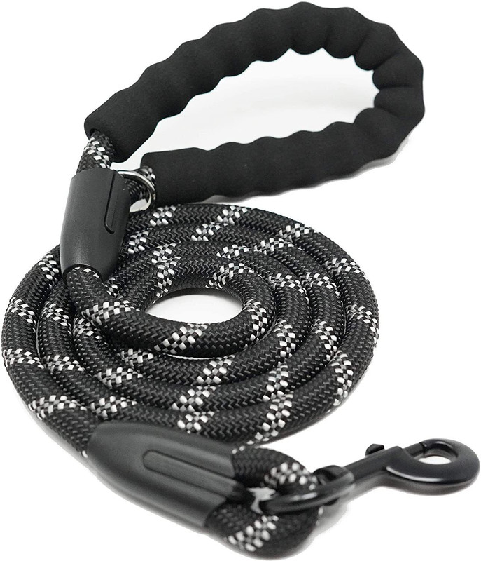 SAWAY 20 cm Dog Strap Leash(Black)