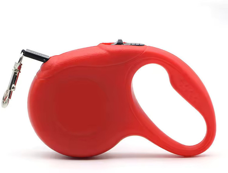 SKOG Retractable Dog Leash, 5M 360°Tangle-Free Nylon Tape Dog Chain Dog Walking Leash 500 cm Dog Chain Leash(Red)