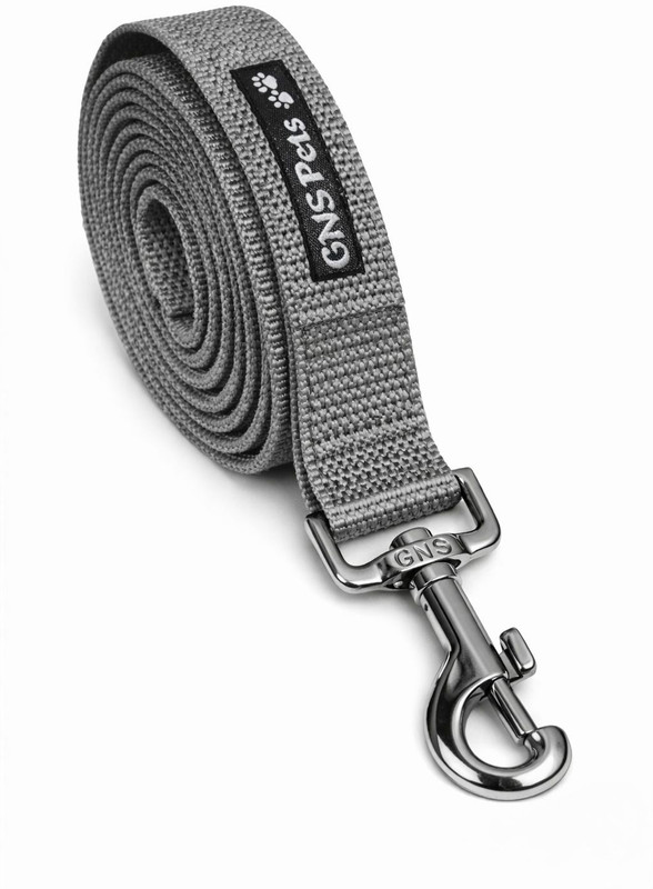 GNS PETS Leash for Dog puppy pet Swivel clasp ~6 feet long 175 cm Dog Strap Leash(Grey)