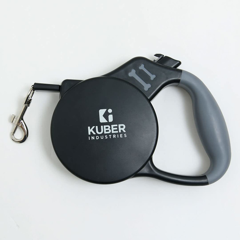 KUBER INDUSTRIES Retractable Dog Leash|One Button Break With Safety Lock| 21 cm Dog Chain Leash(Blue)