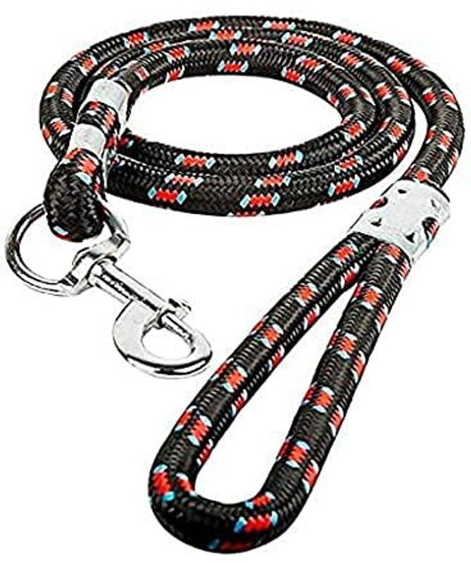 DOSAN 12MM Rope Leash With Hook And Handle Nylon (Multicolor , 1pc, 1.6m) 160 cm Dog Cord Leash(Multicolor)