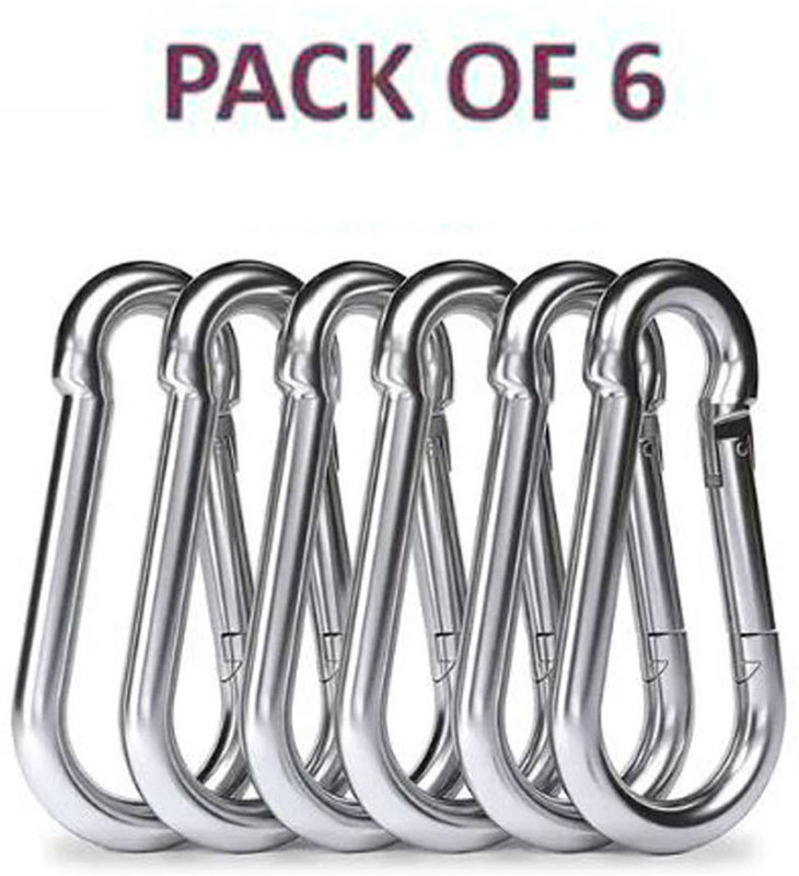 Prateek Kitchenware Swivel Snap u Hooks, Clasp Multipurpose- Key Chain for Linking Dog Leash Collar 4 cm Dog & Cat Cord Leash(Silver)