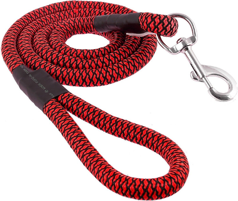 Petyantra 153 cm Dog Cord Leash(Red)