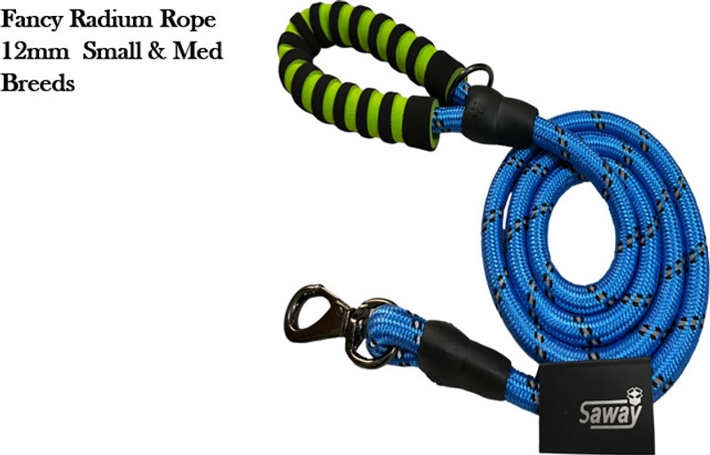 SAWAY Blue Imported Buckle Radium Foam Rope 12mm For Small Pets 170 cm Dog Martingale Leash(Blue)