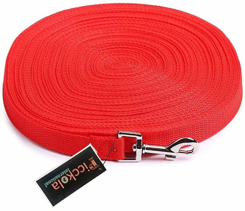 Picckola International Training Long Leash for Dogs (1" Inch Thick x 30 Ft Long) - Black 910 cm Dog Cord Leash(Blue)