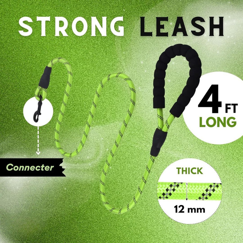 Petfun 150 cm Dog Cord Leash(Multicolor)