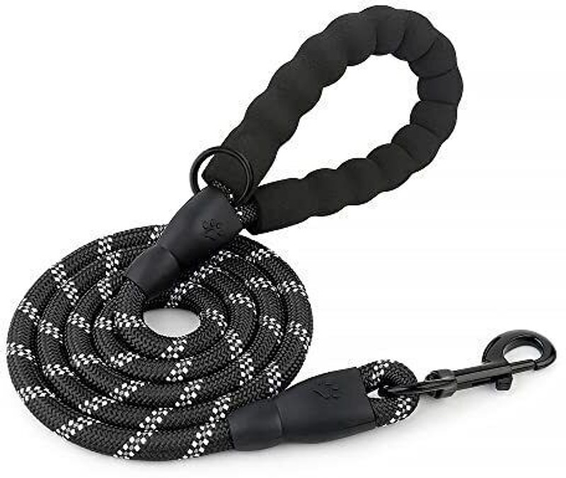 SAWAY 152.4 cm Dog & Cat Cord Leash(Black)