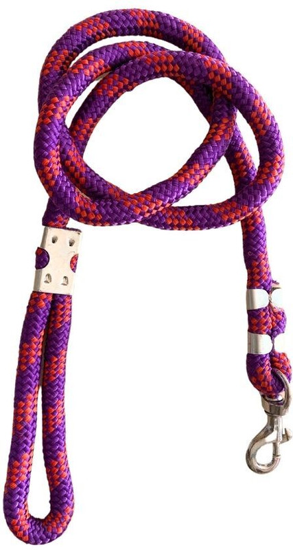 VM Mart VM Mart Premium Dog Rope Walking Leash with Grip Handle 22 mm 142 cm Dog & Cat Chain Leash(Multicolor)