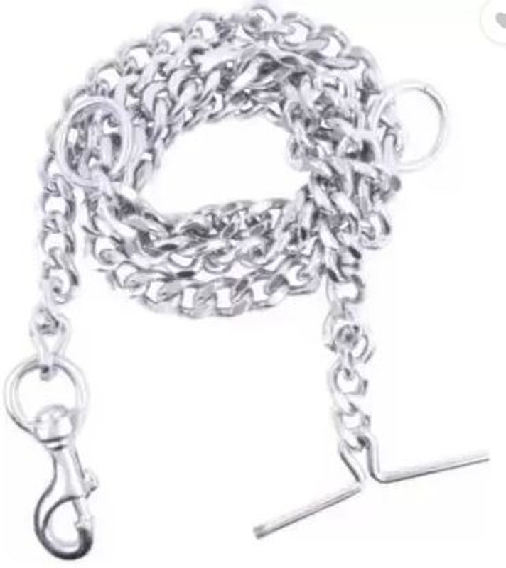 PRATEEK 15 cm Dog & Cat Chain Leash(Silver)
