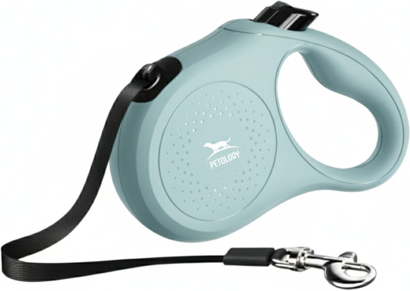 Petology Petology Retractable Dog Leash For Dogs Cyan XS upto 12kg 14.1 cm Dog & Cat Strap Leash(Green)