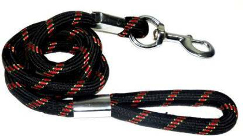 JAPIN Stylish Nylon Black Rope Dog Cord Training Leash with Strong Hook Size (15MM) 152 cm Dog Chain Leash(Multicolor)