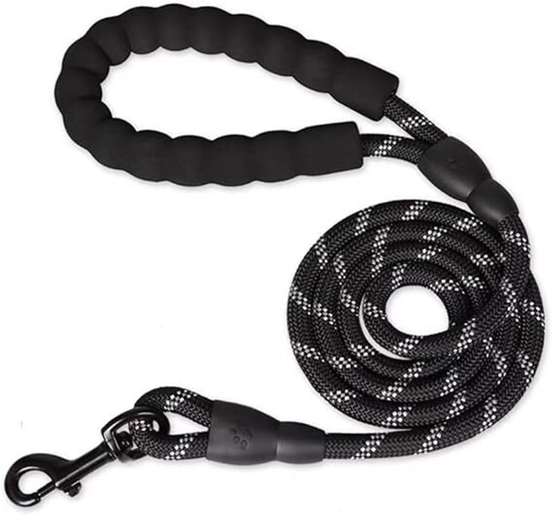 VELLURA SALES Duty Nylon Dog Leash | 152 cm Dog & Cat Chain Leash(Black)