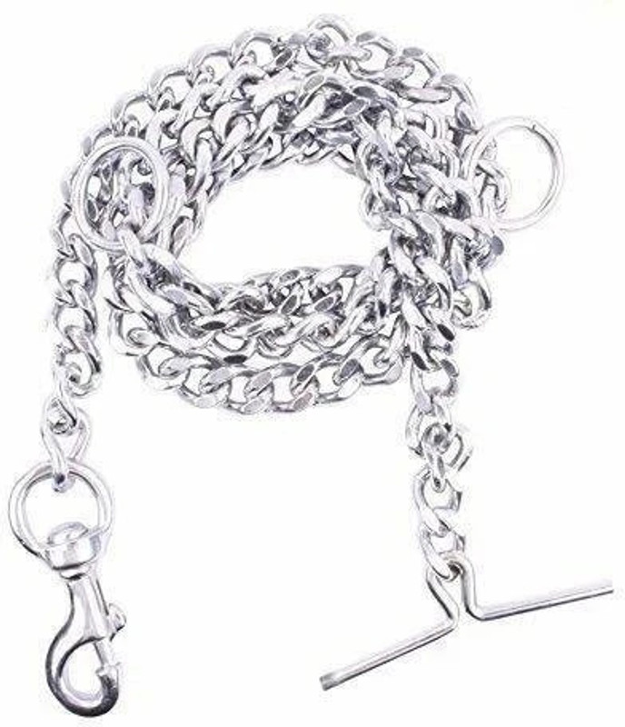 DOGSTAR Heavy Weight Dog Leash Diamond Cut Heavy Duty Dog Chain 152 cm Dog Chain Leash(Steel)