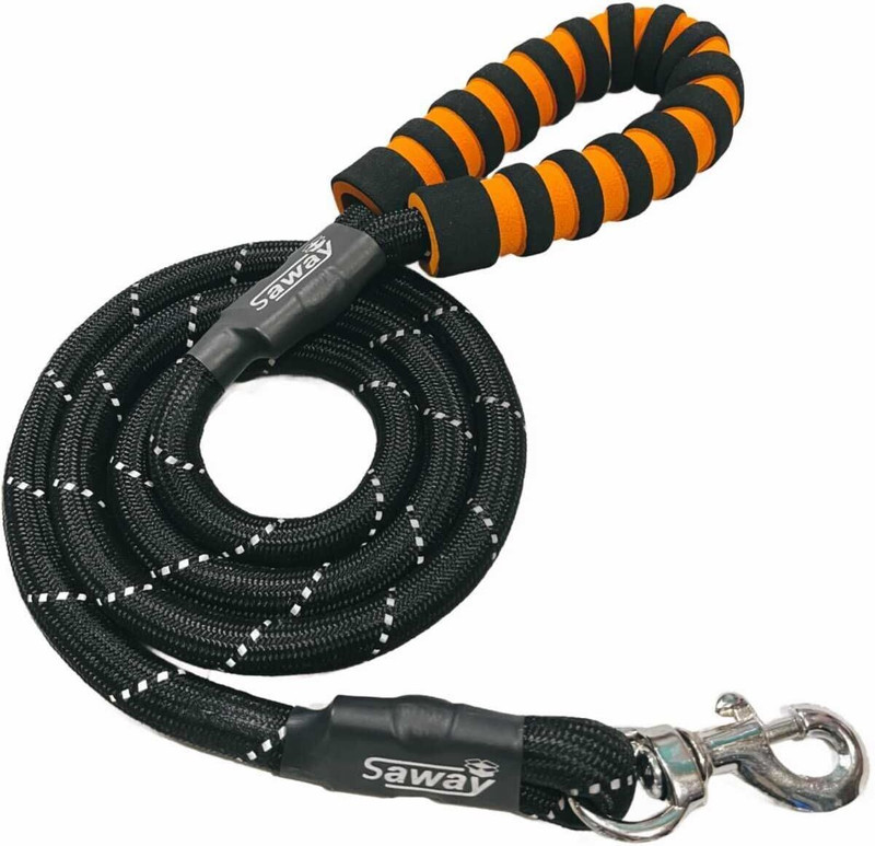 Haniyaa 175 cm Dog Strap Leash(Black)