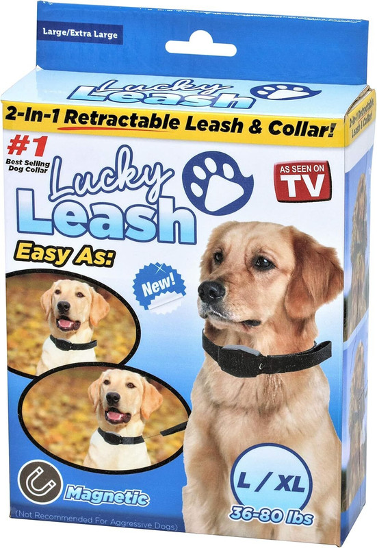 Onshoppy 2 in 1 Retractable leash & collar for dog (small/medium) 14 cm Dog Strap Leash(Black, White)