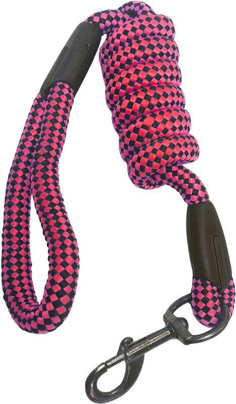 ZoOwill Heavey Duty Braided Rope | Dog Leash 150 cm Dog & Cat Strap Leash(Pink, Red)