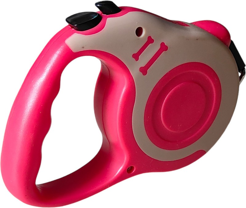 DGSELL CREATIONS 3 meter Retractable Leash Dog, Cat and Pet Animal with Cute Design and Hard Rope 300 cm Dog & Cat Strap Leash(Red)
