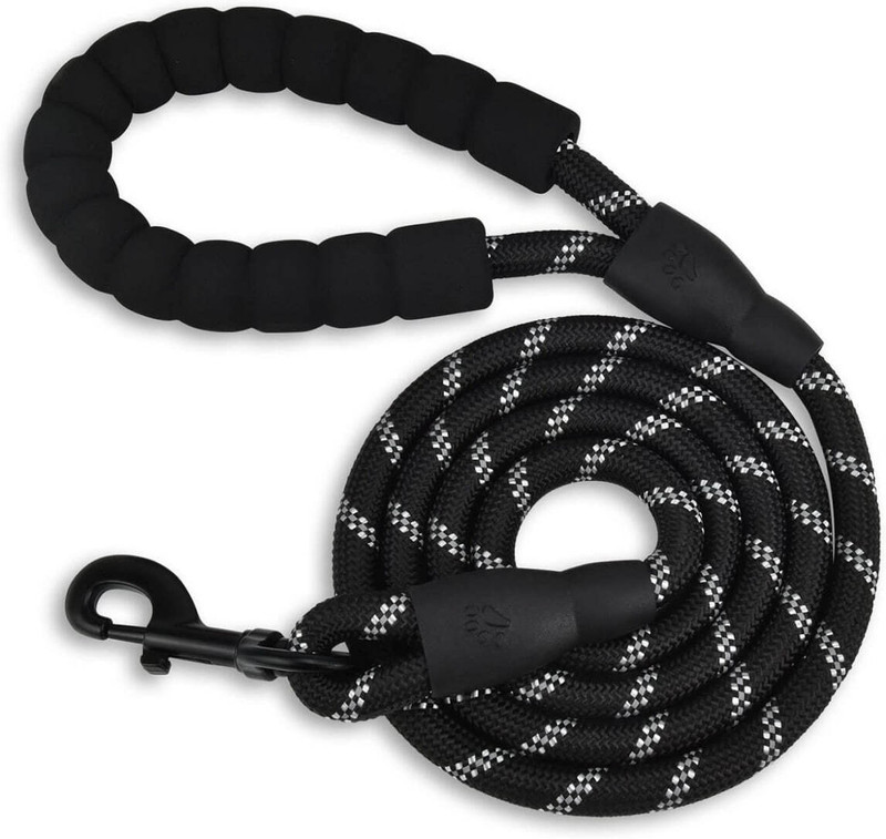 Onlyeasy Heavy Duty Dog Leash for Large Medium Small Breed Dogs 122 cm Dog & Cat Cord Leash(Black)