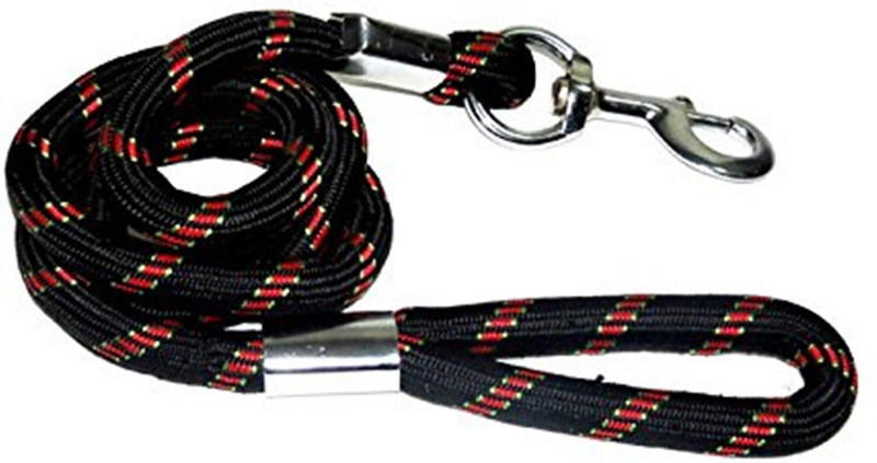 W9 High Quality Nylon Rope Leash For Large Breed Dog- X-Large 144 cm Dog Cord Leash(Black)