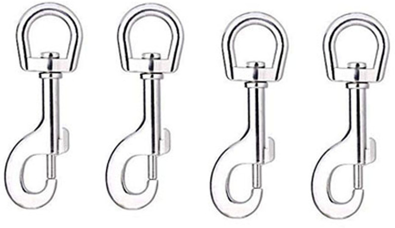 Prateek Kitchenware Swivel Snap Hooks, Clasp Multipurpose- Key Chain for Linking Dog Leash Collar 3 cm Dog & Cat Chain Leash(Silver)