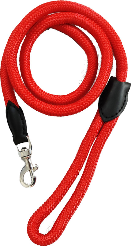 Patch and Marshall 15mm Rope Leash with Heavy Hook 153 cm Dog Cord Leash(Red)