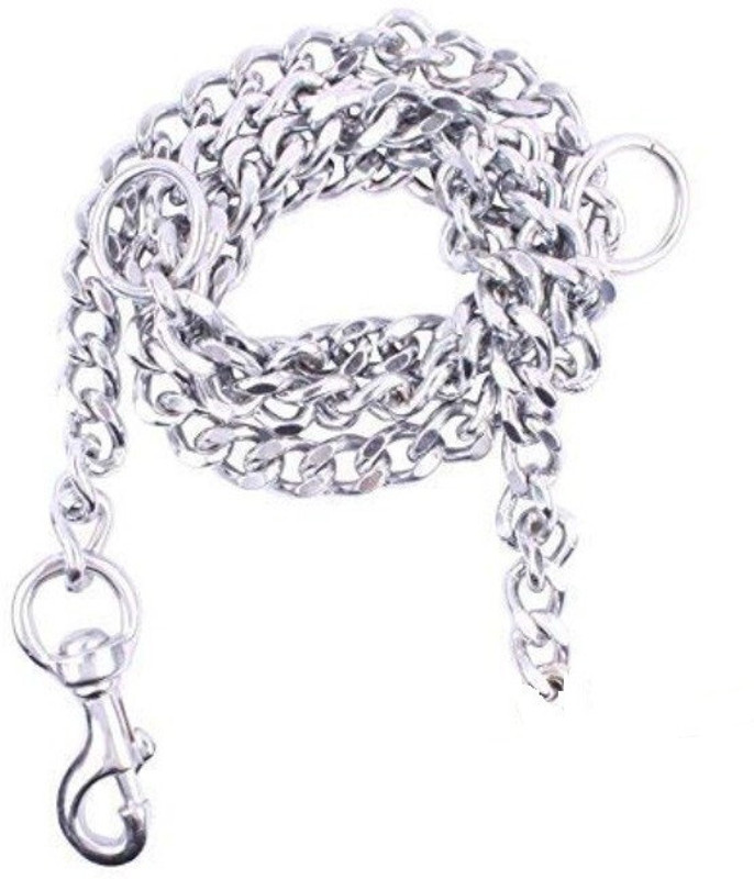 JAPIN Stainless Steel Dog Training Chain/Leash 155 cm 152 cm Dog Chain Leash(Silver)