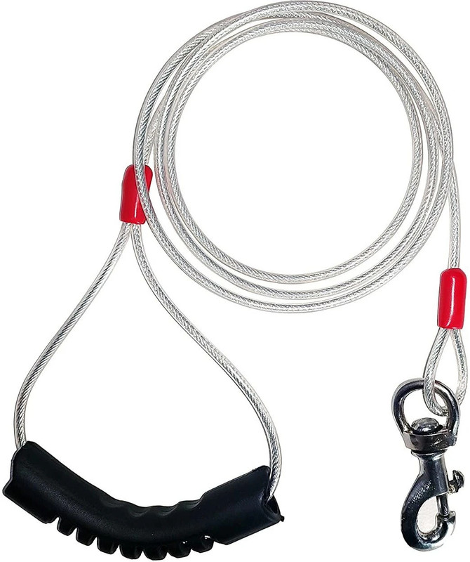 Patch and Marshall Dog Leash Indestructible / Chew Proof Leash for Dogs - 5ft By RSK 153 cm Dog Chain Leash(Silver)