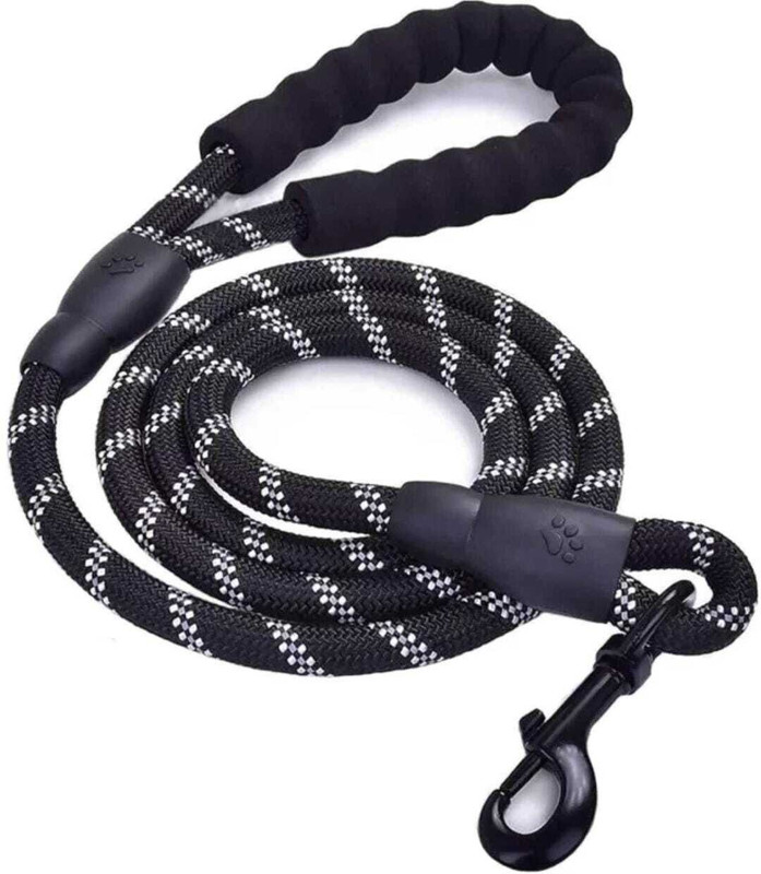 Hania 1.6 cm Dog & Cat Strap Leash(Black)