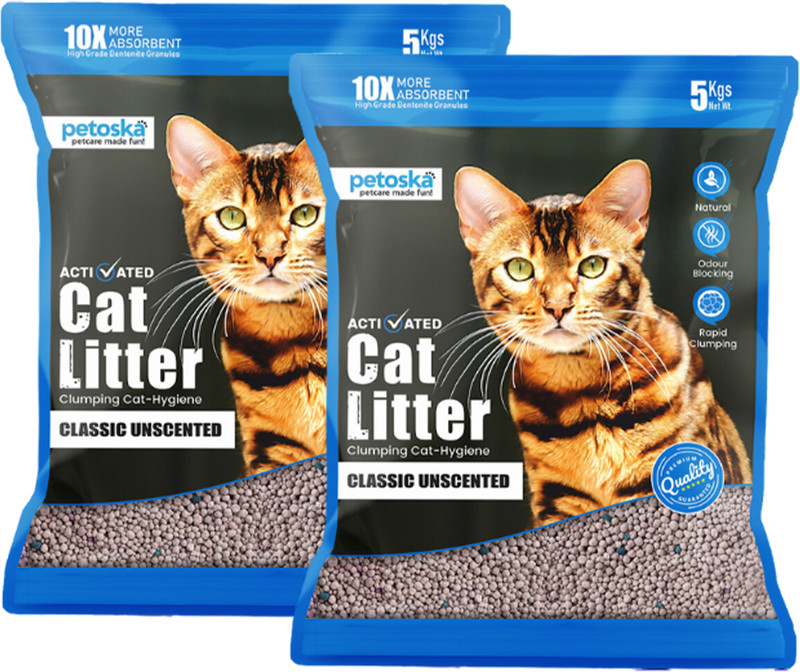 PETOSKA Lavender Fragrance Pack of 4 Pet Litter Tray Refill