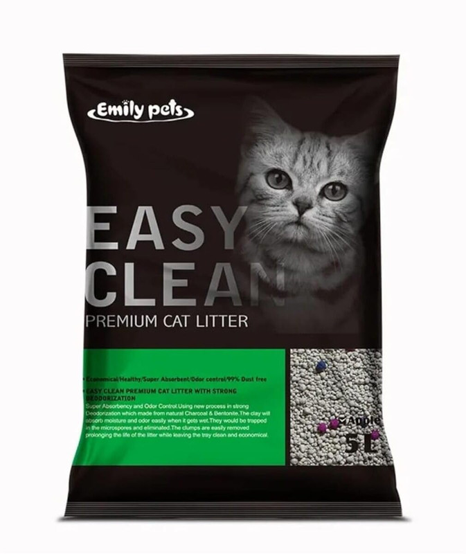 Emily Pets Fresh Scented Bentonite Cat Litter (Lavender, 5 L) Pet Litter Tray Refill