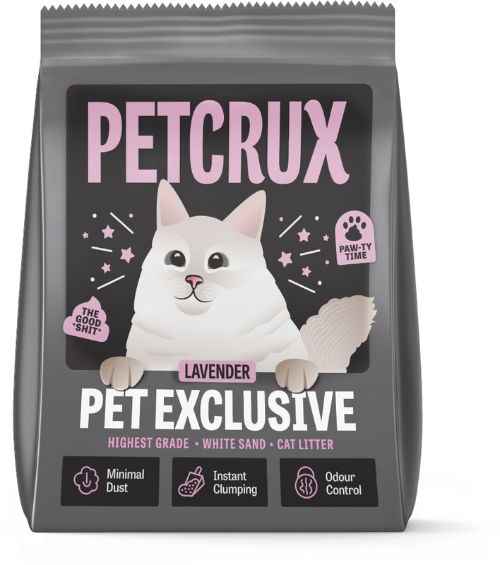 Petcrux Pet Exclusive White Sand Unscented Cat Litter, 5kg, Pack of 1 Pet Litter Tray Refill