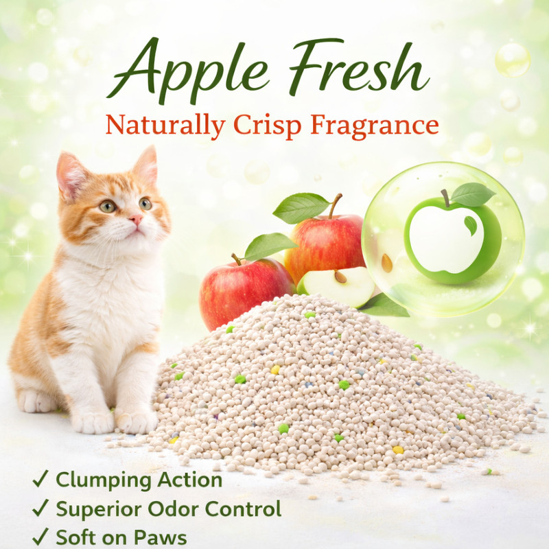 clumpora Cat Litter apple freshness 5kg Pet Litter Tray Refill