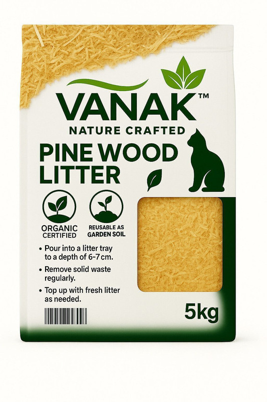 vanak Scoopable Cat / Pet Litter 5 kg Pet Litter Tray Refill