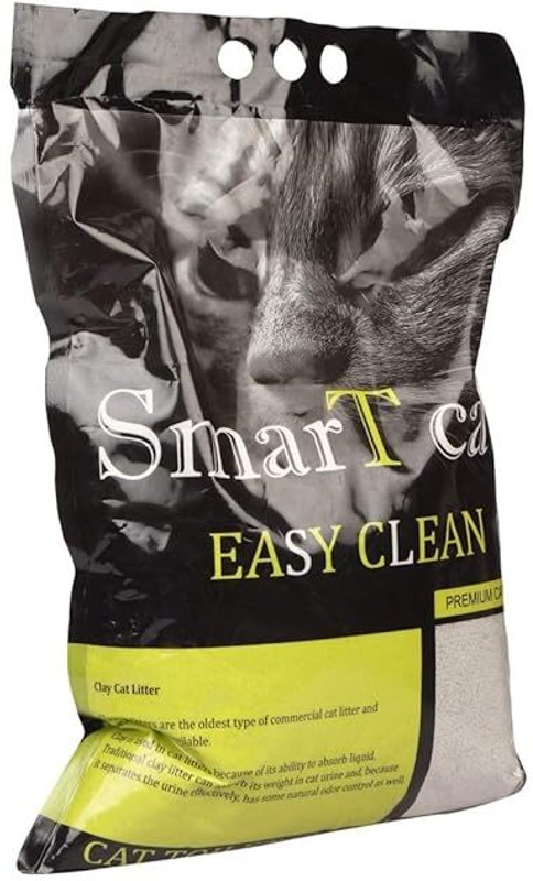 PETSHOPPY Easy Clean Toilet Cleaning Expert Natural Bentonite Clay Cat Litter 5Kg Pet Litter Tray Refill